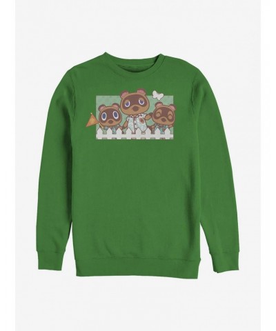 Nintendo Animal Crossing Nook Family Crew Sweatshirt $9.56 Sweatshirts