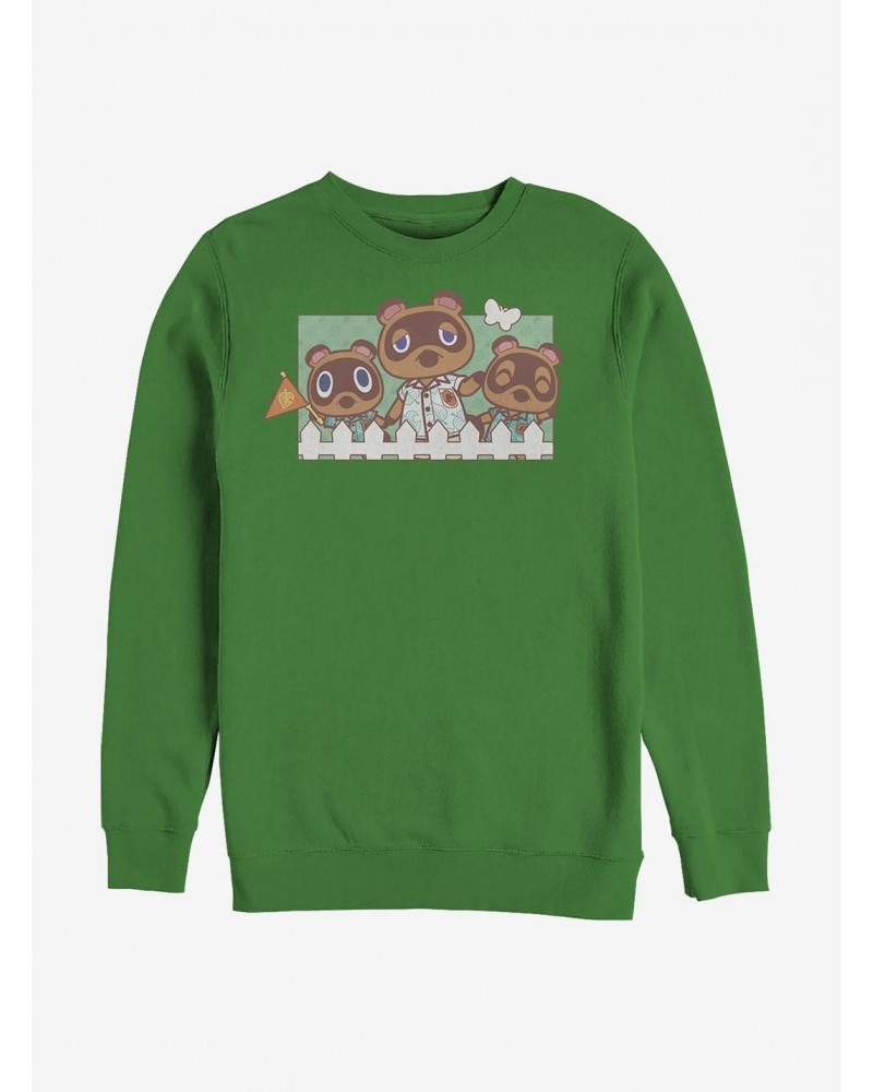 Nintendo Animal Crossing Nook Family Crew Sweatshirt $9.56 Sweatshirts