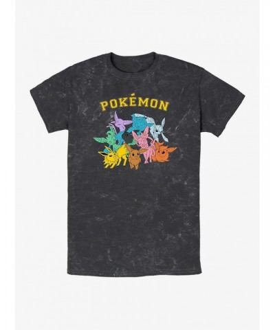 Pokemon Gotta Catch Eeveelutions Mineral Wash T-Shirt $6.53 T-Shirts