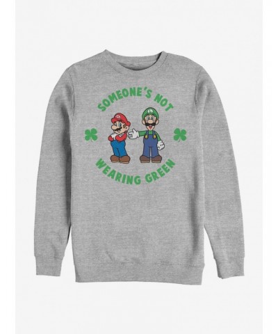 Nintendo Mario Wear Green Sweatshirt $11.11 Sweatshirts