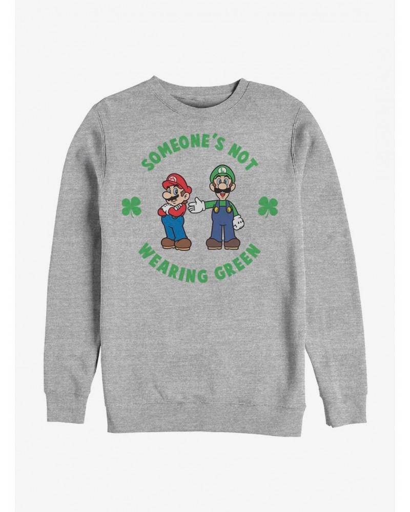 Nintendo Mario Wear Green Sweatshirt $11.11 Sweatshirts