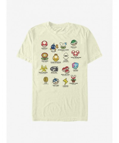 Super Mario Kart Objects T-Shirt $6.86 T-Shirts