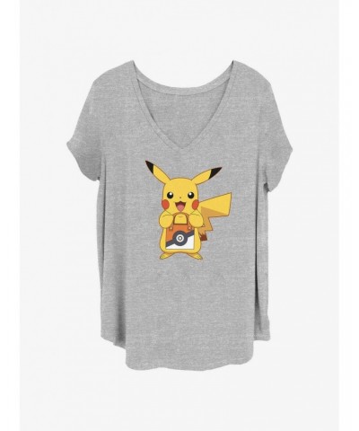 Pokemon Pikachu Treat Girls T-Shirt Plus Size $8.50 T-Shirts