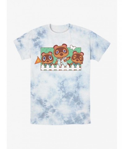 Nintendo Animal Crossing Nook Family Tie-Dye T-Shirt $7.43 T-Shirts