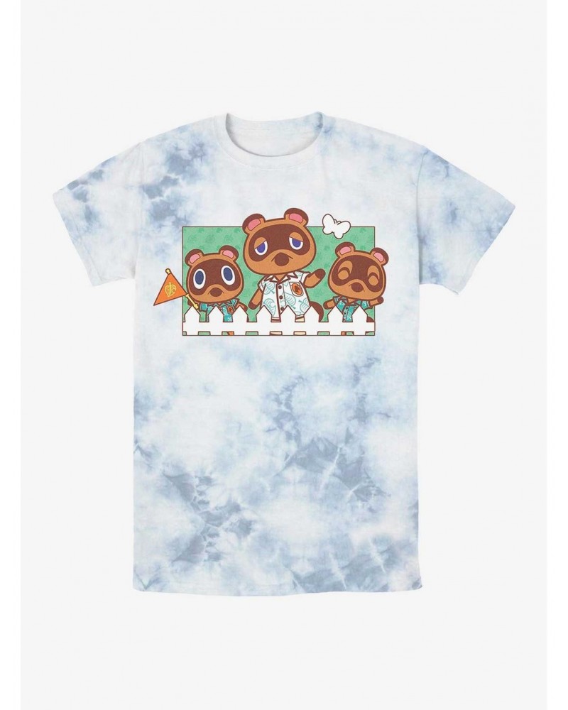 Nintendo Animal Crossing Nook Family Tie-Dye T-Shirt $7.43 T-Shirts