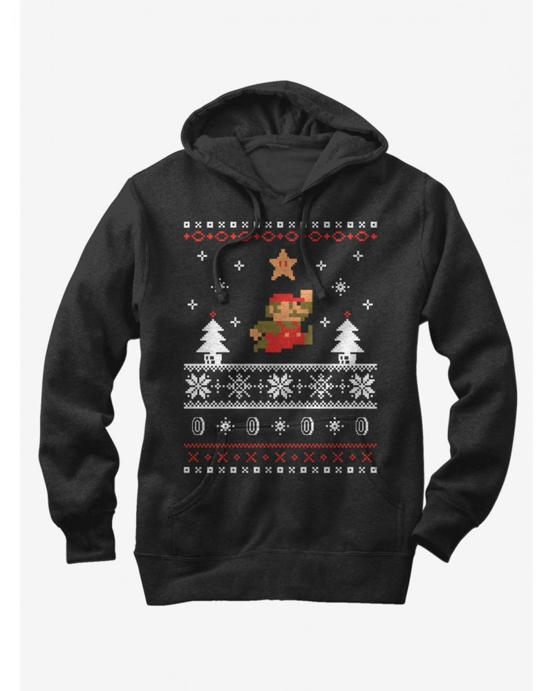 Nintendo Mario Ugly Christmas Sweater Hoodie $11.63 Hoodies