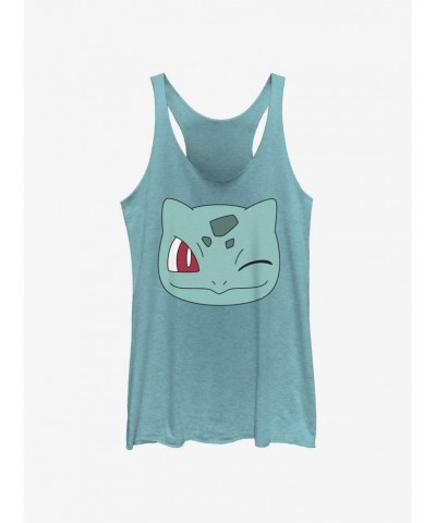 Pokemon Bulbasaur Wink Face Girls Tank $9.07 Tanks