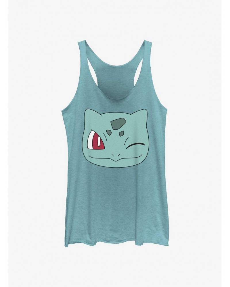 Pokemon Bulbasaur Wink Face Girls Tank $9.07 Tanks