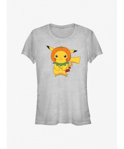 Pokemon Pikachu Pumpkin Hat Girls T-Shirt $7.15 T-Shirts