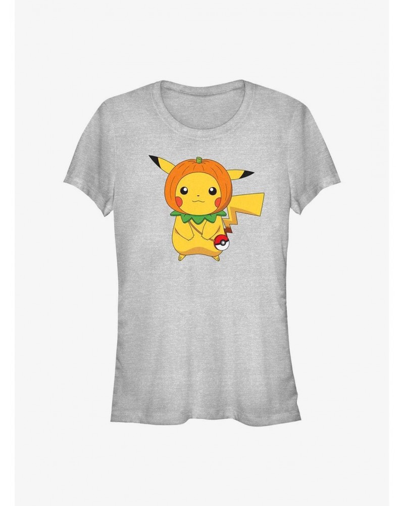 Pokemon Pikachu Pumpkin Hat Girls T-Shirt $7.15 T-Shirts