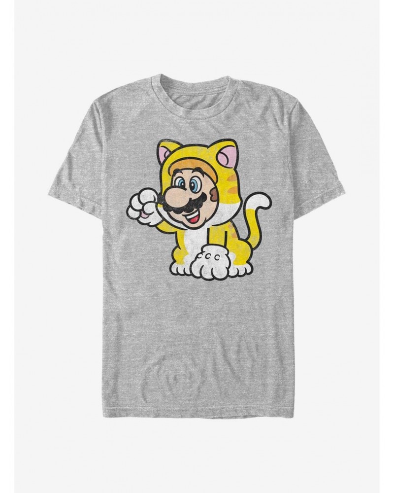 Super Mario Cat Mario Solo T-Shirt $5.35 T-Shirts