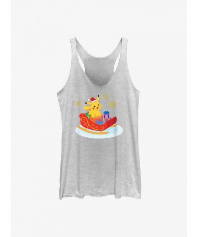 Pokemon Pikachu Sleigh Ride Girls Tank $6.71 Tanks