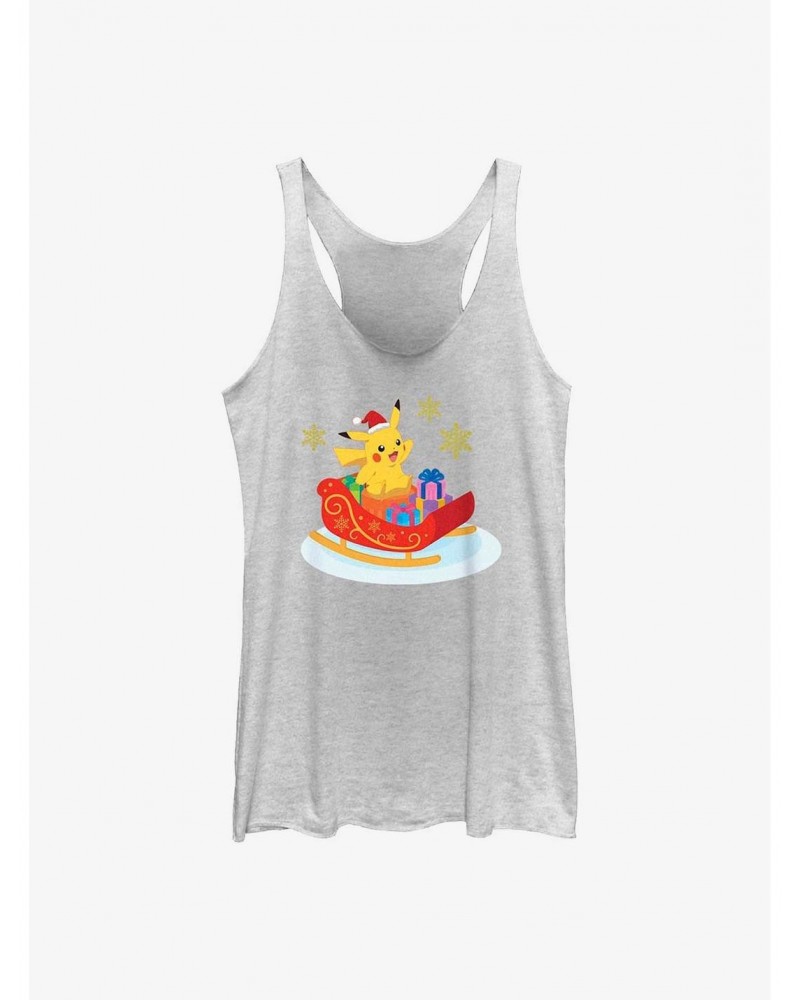 Pokemon Pikachu Sleigh Ride Girls Tank $6.71 Tanks