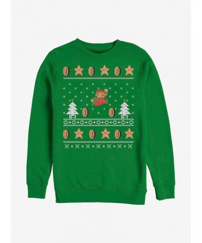 Nintendo Mario Ugly Holiday Mario Crew Sweatshirt $12.14 Sweatshirts