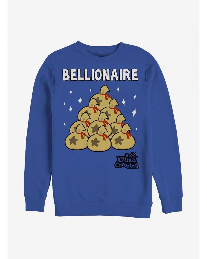 Nintendo Animal Crossing Bellionaire Crew Sweatshirt $8.78 Sweatshirts