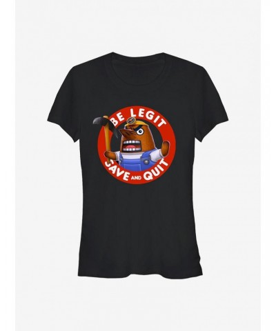 Nintendo Animal Crossing Legit Resetti Girls T-Shirt $6.97 T-Shirts