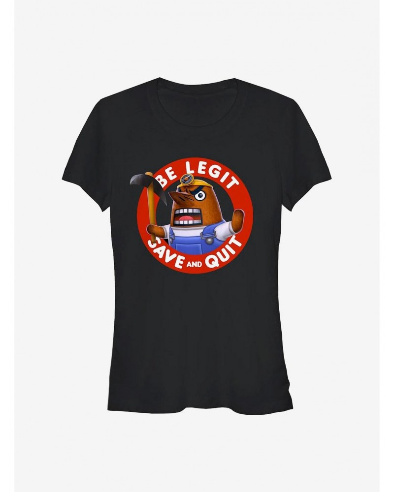 Nintendo Animal Crossing Legit Resetti Girls T-Shirt $6.97 T-Shirts