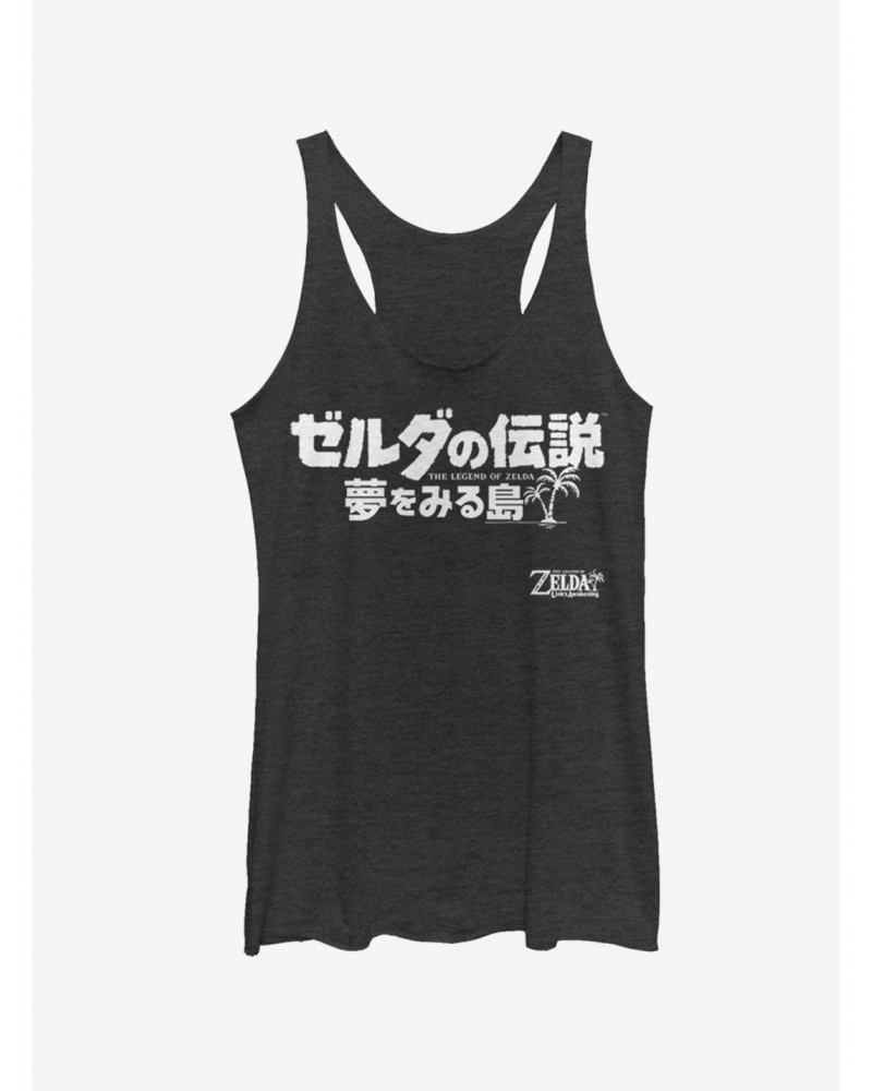 Nintendo The Legend of Zelda: Link's Awakening Japanese Logo Girls Tank $7.61 Tanks