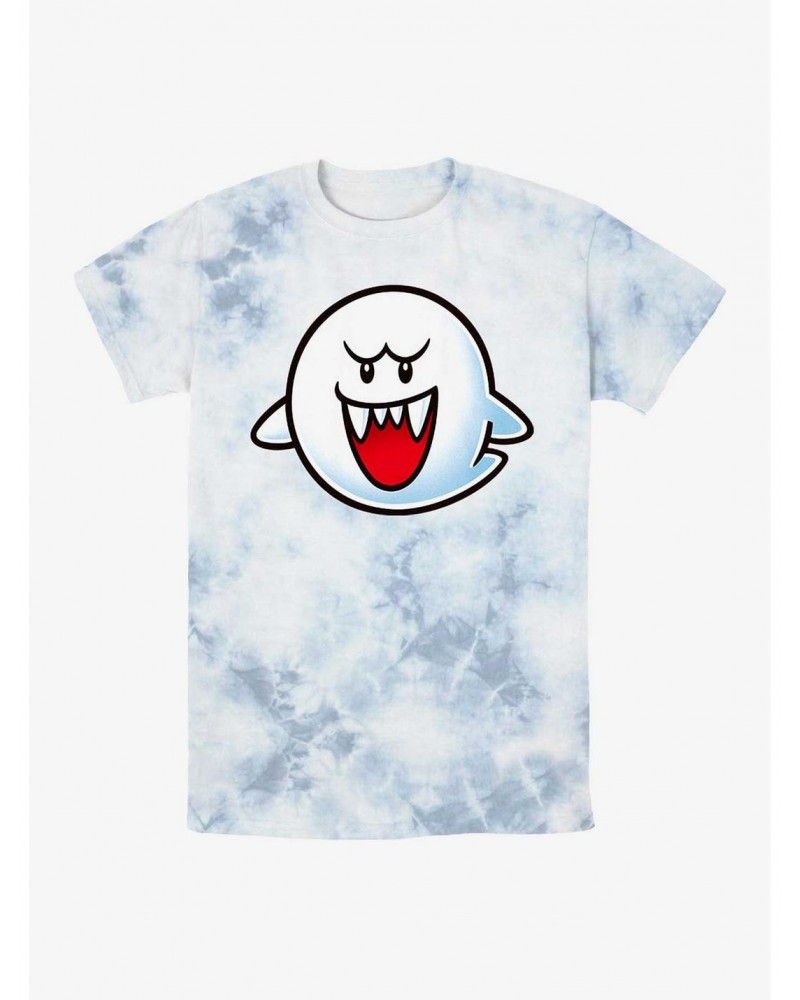 Nintendo Mario Boo Face Tie-Dye T-Shirt $9.07 T-Shirts