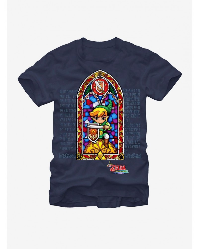 Nintendo Legend of Zelda Stained Glass T-Shirt $6.69 T-Shirts