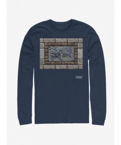 Nintendo The Legend of Zelda: Link's Awakening Whale Tablet Long-Sleeve T-Shirt $8.06 T-Shirts