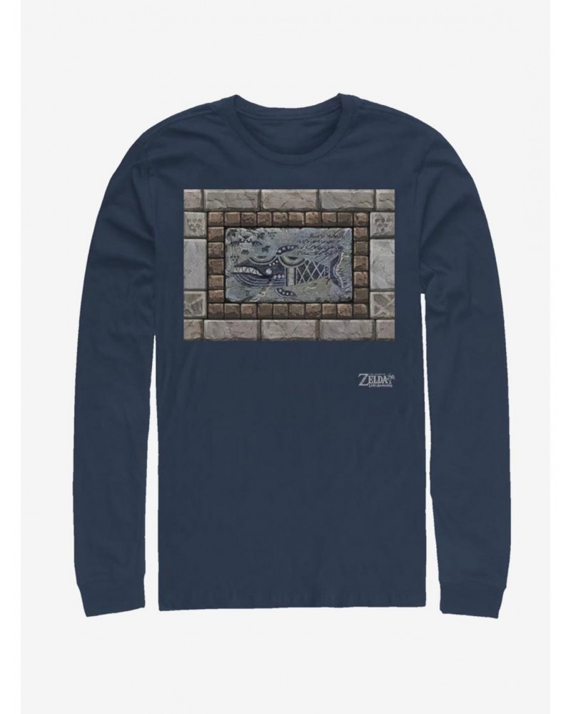 Nintendo The Legend of Zelda: Link's Awakening Whale Tablet Long-Sleeve T-Shirt $8.06 T-Shirts