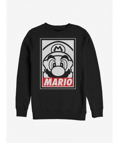 Nintendo Mario Poster Crew Sweatshirt $9.30 Sweatshirts