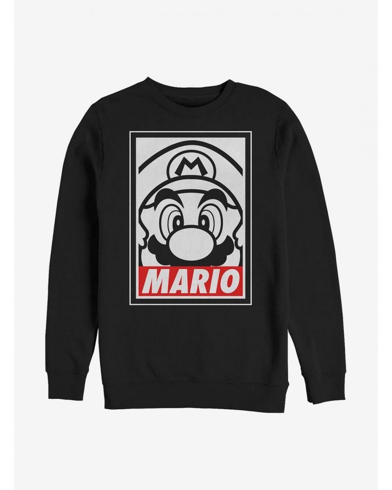 Nintendo Mario Poster Crew Sweatshirt $9.30 Sweatshirts