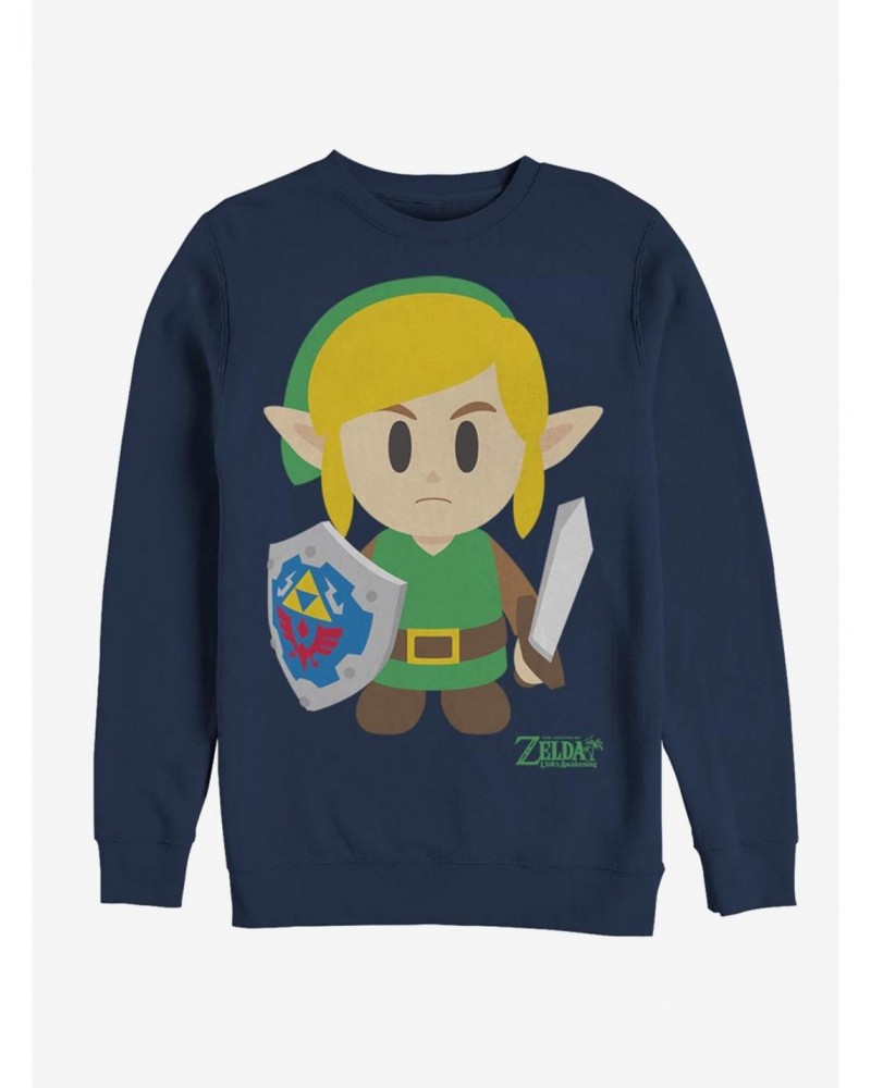 Nintendo The Legend of Zelda: Link's Awakening Link Avatar Color Sweatshirt $11.62 Sweatshirts