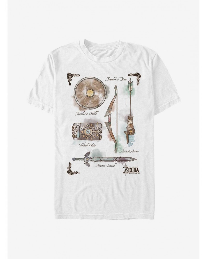 The Legend Of Zelda Inventory T-Shirt $7.86 T-Shirts