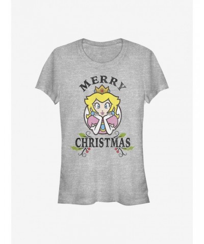 Nintendo Mario Princess Peach Holiday Girls T-Shirt $7.32 T-Shirts