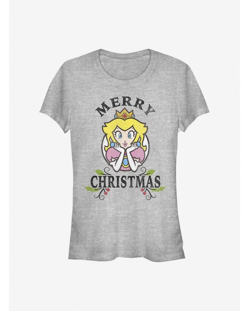 Nintendo Mario Princess Peach Holiday Girls T-Shirt $7.32 T-Shirts