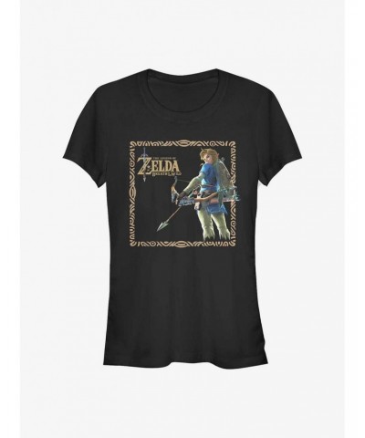 Nintendo Zelda Breath Of The Wild Link Girls T-Shirt $6.97 T-Shirts