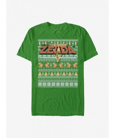 Nintendo Zelda Ugly Holiday Tight Forces T-Shirt $5.19 T-Shirts