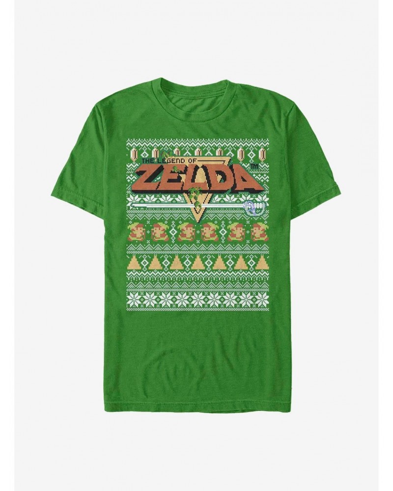 Nintendo Zelda Ugly Holiday Tight Forces T-Shirt $5.19 T-Shirts