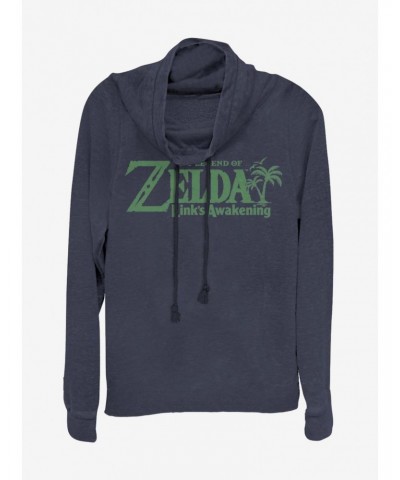 Nintendo The Legend of Zelda Link's Awakening Cowl Neck Long-Sleeve Girls Top $12.26 Tops