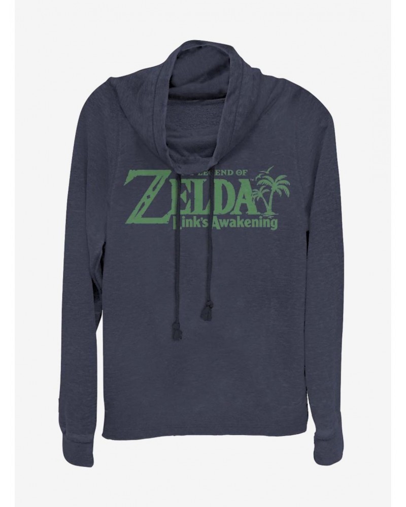 Nintendo The Legend of Zelda Link's Awakening Cowl Neck Long-Sleeve Girls Top $12.26 Tops