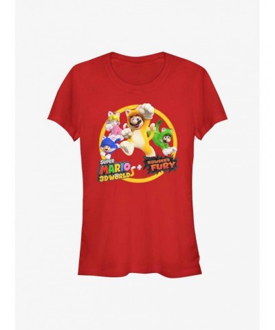 Nintendo Super Mario Bros 3D World Girls T-Shirt $5.58 T-Shirts