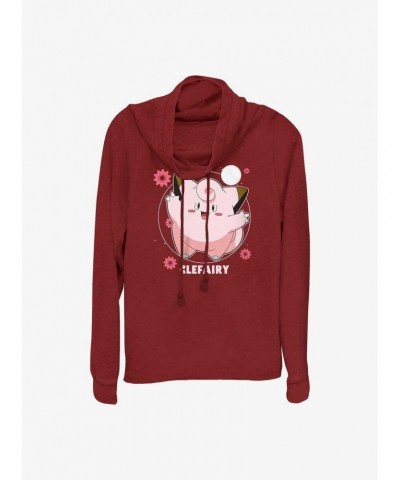 Pokemon Clefairy Fairy Dance Cowl Neck Long-Sleeve Top $9.43 Tops