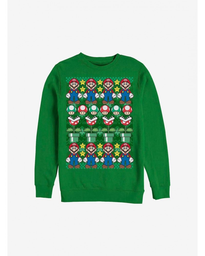 Super Mario Holiday Sweatshirt $12.66 Sweatshirts