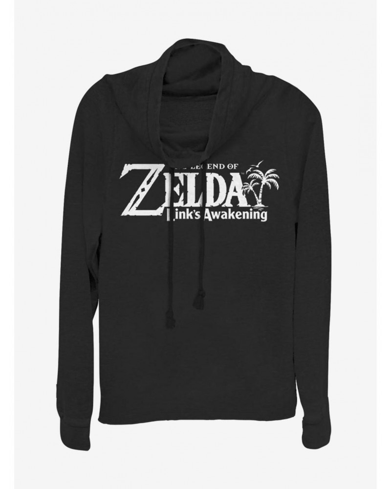 Nintendo The Legend of Zelda Link's Awakening Cowl Neck Long-Sleeve Girls Top $9.74 Tops