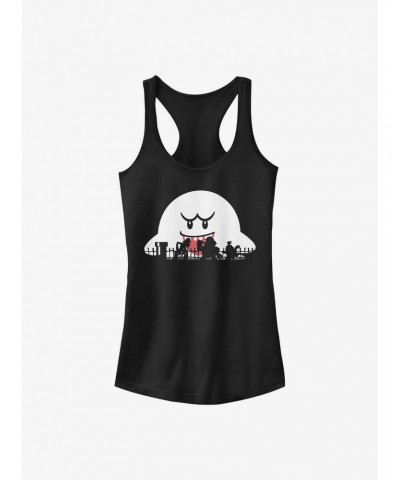 Nintendo Mario Halloween Silhouettes Girls Tank $6.27 Tanks