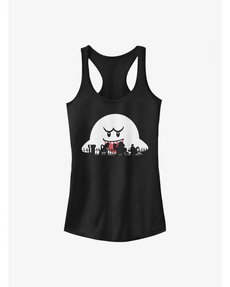 Nintendo Mario Halloween Silhouettes Girls Tank $6.27 Tanks