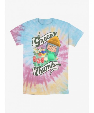 Nintendo Green Thumb Tie Dye T-Shirt $8.34 T-Shirts