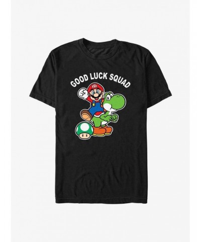 Nintendo Mario Good Luck Squad T-Shirt $6.69 T-Shirts