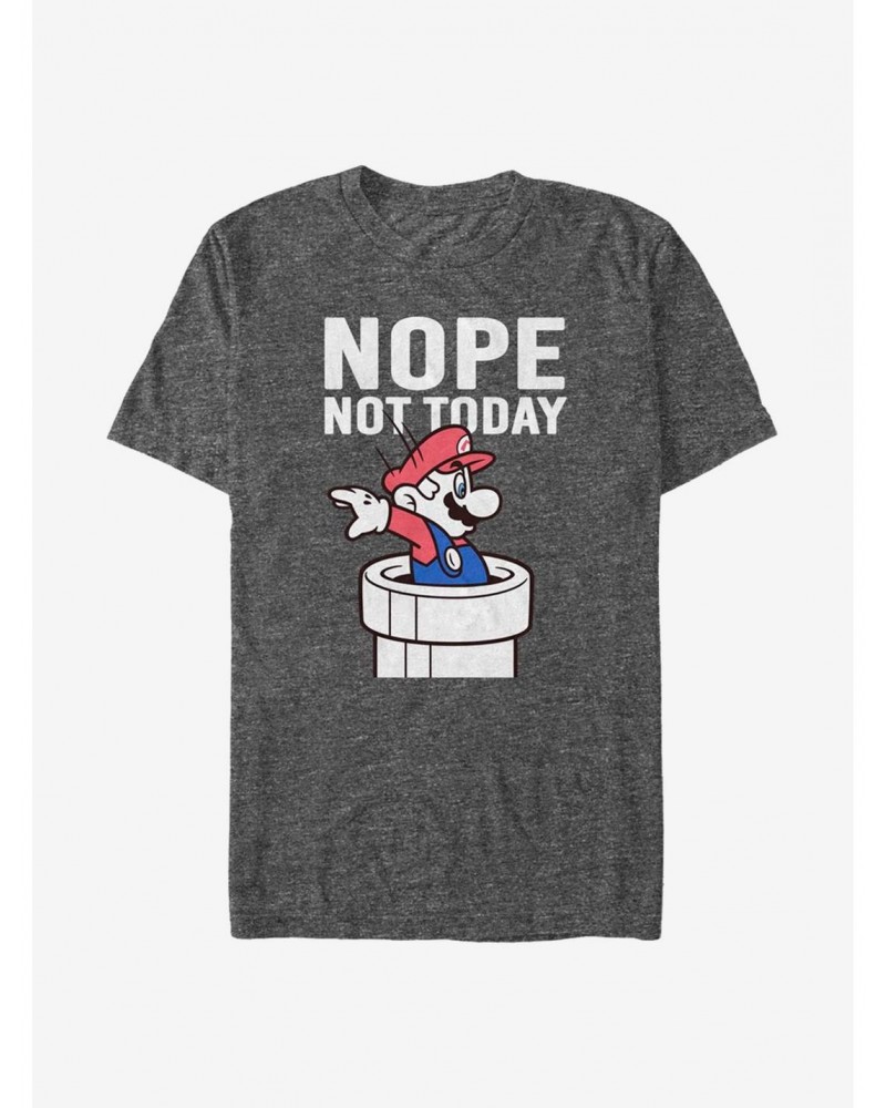 Super Mario Nope Not Today T-Shirt $5.86 T-Shirts