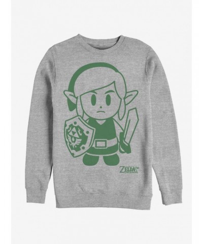 Nintendo The Legend of Zelda: Link's Awakening Link Avatar Outline Sweatshirt $12.14 Sweatshirts