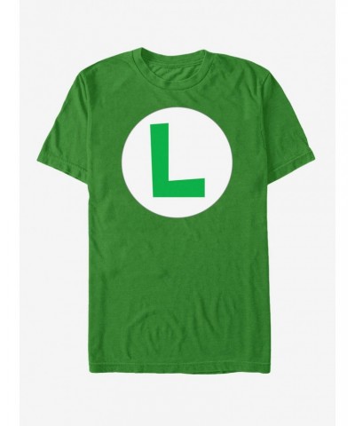 Nintendo Luigi Circle Icon T-Shirt $8.37 T-Shirts