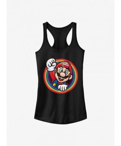 Super Mario Rainbow Mario Girls Tank $6.27 Tanks