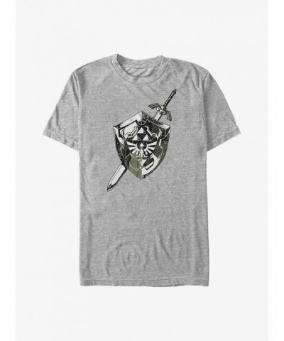 The Legend of Zelda Hyrule Crest Shield and Sword Big & Tall T-Shirt $10.47 T-Shirts